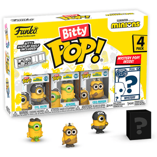 Blister 4 figures Bitty POP Minions Series 4 - GeekPeek