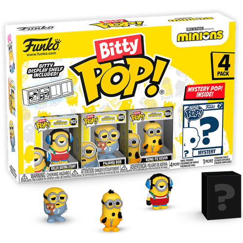 Blister 4 figures Bitty POP Minions Series 4 - GeekPeek
