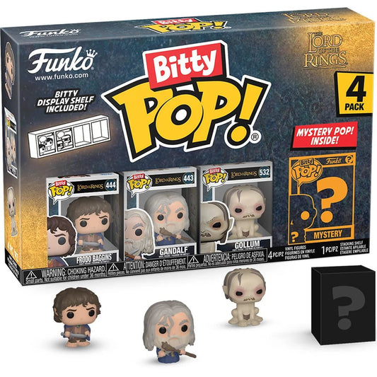 PRE-ORDER: The Lord of the Rings Frodo Baggins Funko Bitty Pop! Mini-Figure 4-Pack - GeekPeek