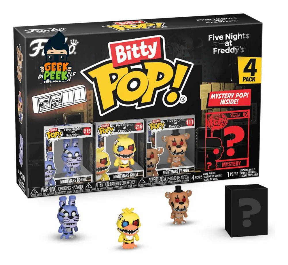 Bitty Pop! 4 Pack - Five Nights at Freddy’s - Nightmare Bonnie - GeekPeek