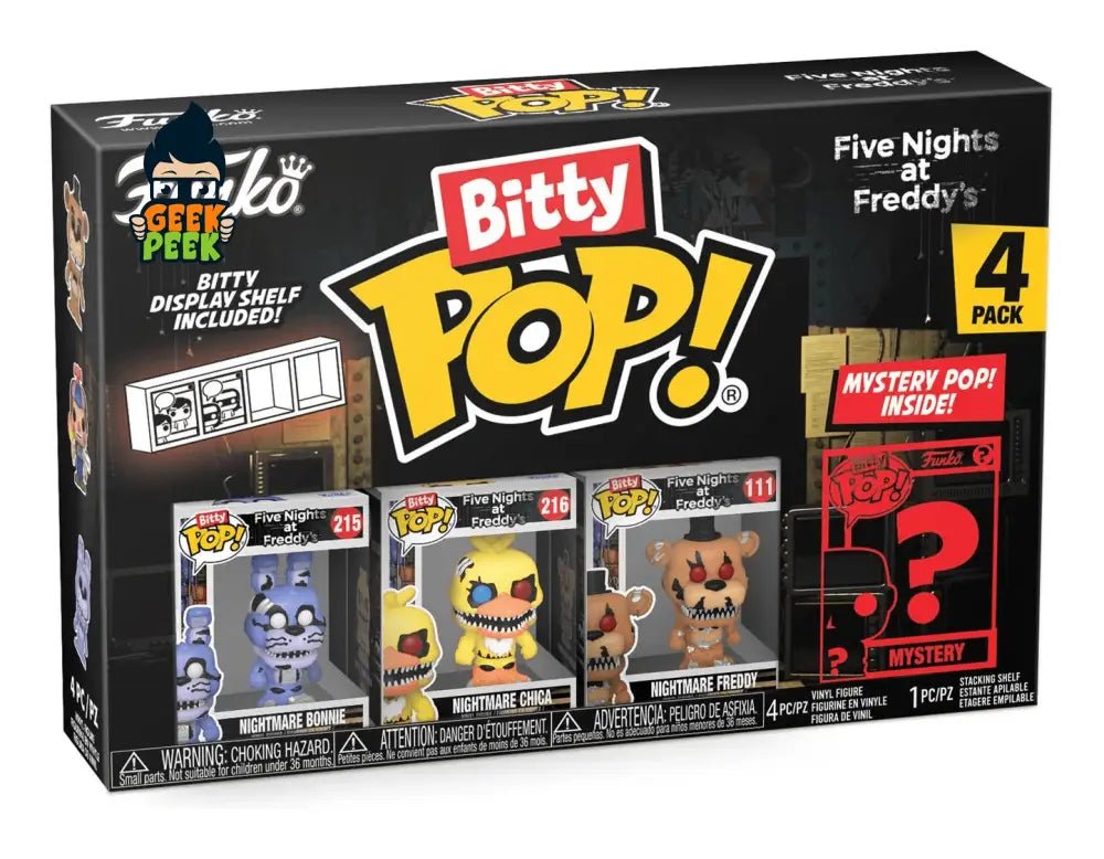 Bitty Pop! 4 Pack - Five Nights at Freddy’s - Nightmare Bonnie - GeekPeek