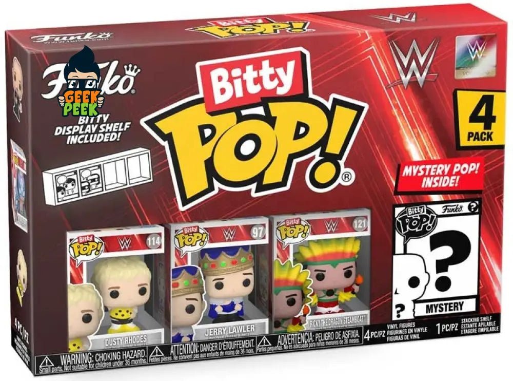 FUNKO BITTY POP: WWE 4PK - DUSTY RHODES - GeekPeek