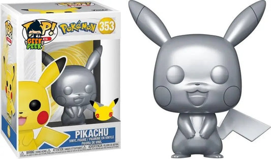 Funko Pop! Games: Pikachu (Silver) • Metallic #353 - GeekPeek
