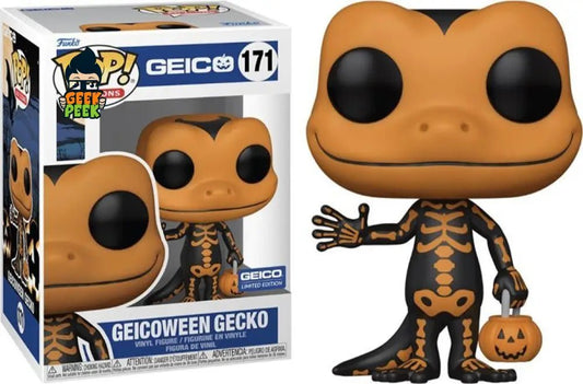 Funko Pop • GEICOween Gecko (Orange) • Glow #171 - GeekPeek