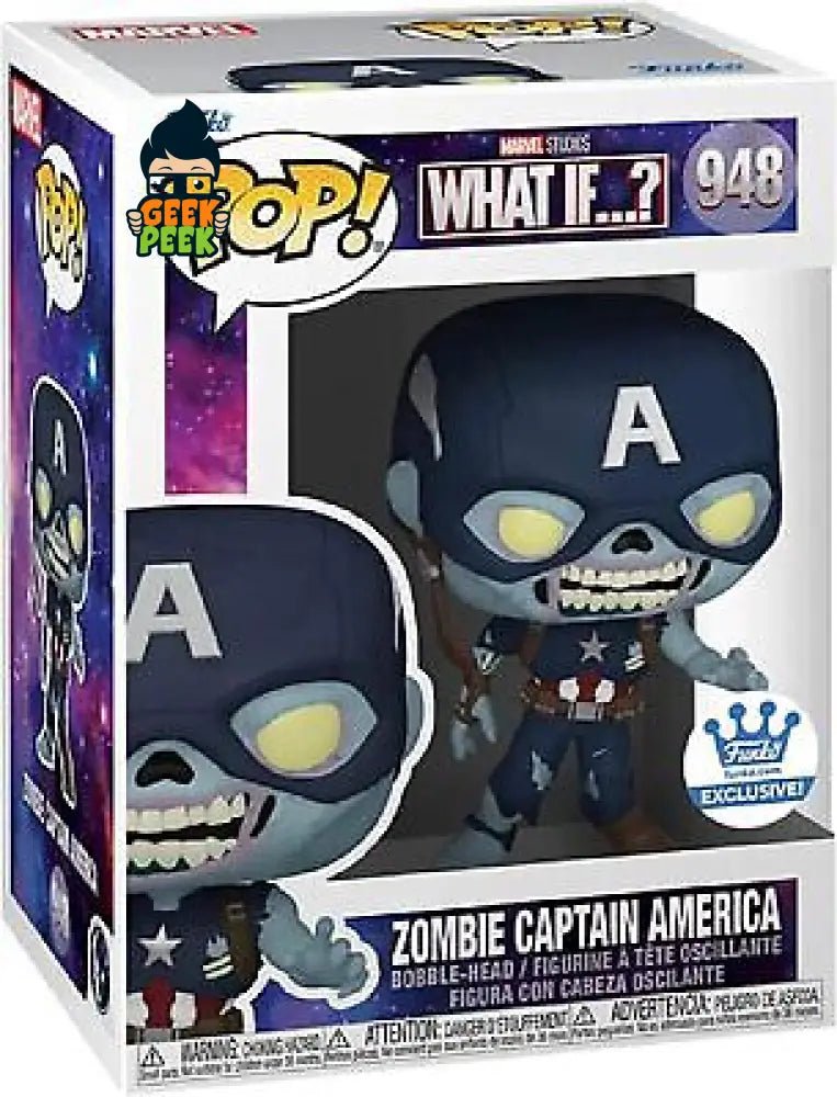 Funko Pop! Marvel Zombies - Zombie Captain America #948 - GeekPeek