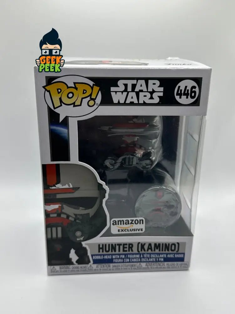 Funko Pop Movies: Star Wars Across The Galaxy Hunter (Kamino) Vinyl Figure #446 - GeekPeek
