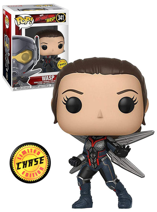 Funko Pop! Movies: Wasp (Unmasked) #341 - Marvel Ant - Man And The Wasp Chase Edition Funko Pop - GeekPeek