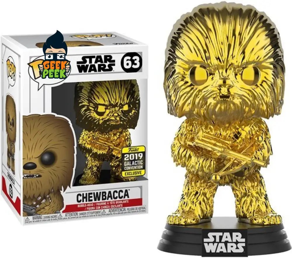 Funko Pop: Star Wars: Chewbacca (Gold) • Chrome - GeekPeek