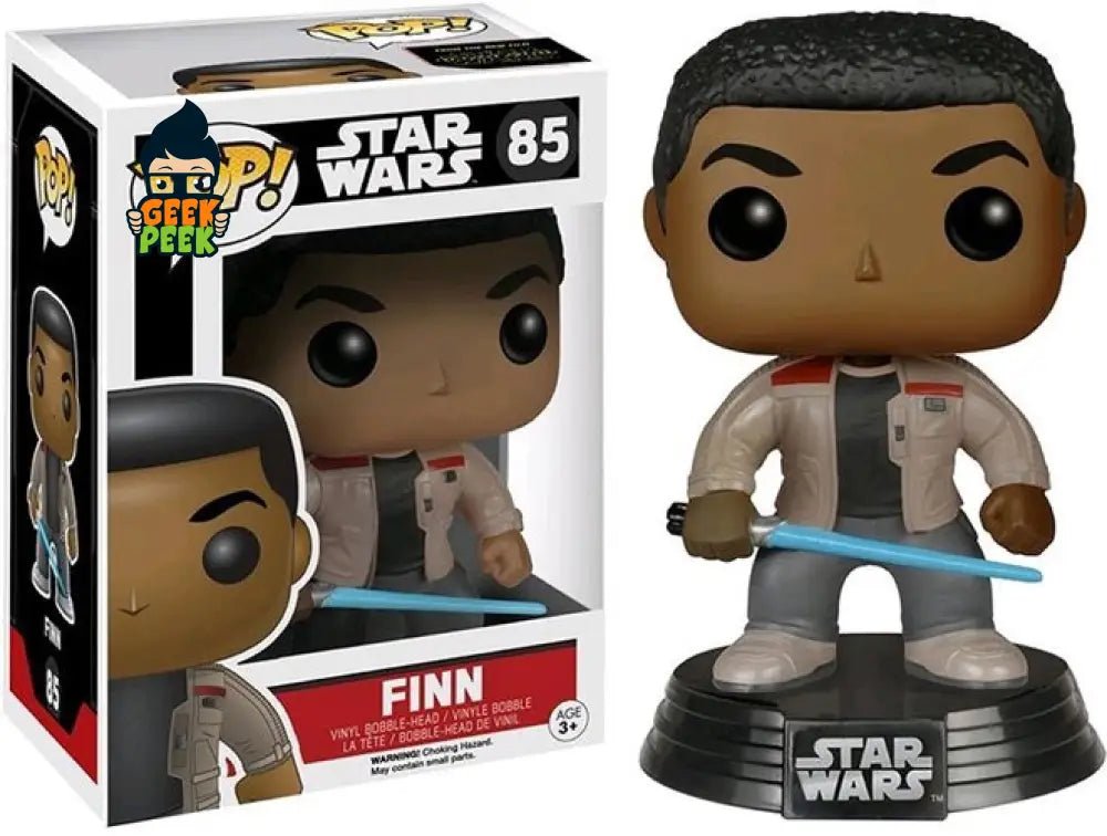 Funko Pop: Star Wars: Finn (w/ Lightsaber) #85 - GeekPeek