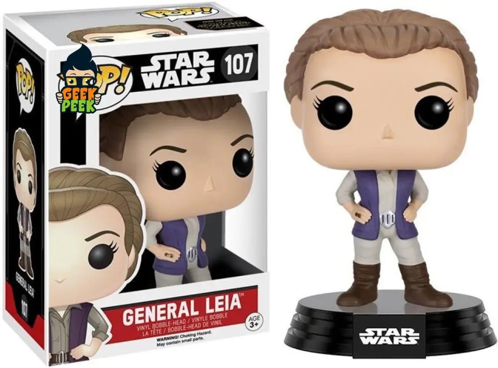 Funko Pop: Star Wars: General Leia #107 - GeekPeek