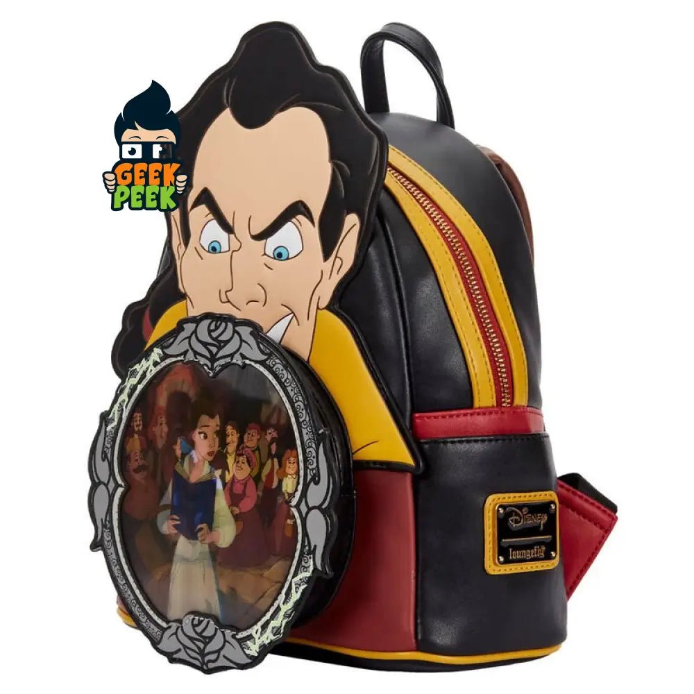 Loungefly Disney Beauty and the Beast Villains Gaston Scene backpack 26cm - GeekPeek