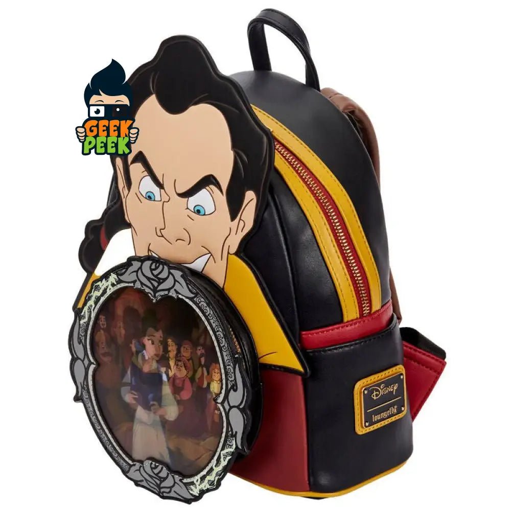 Loungefly Disney Beauty and the Beast Villains Gaston Scene backpack 26cm - GeekPeek