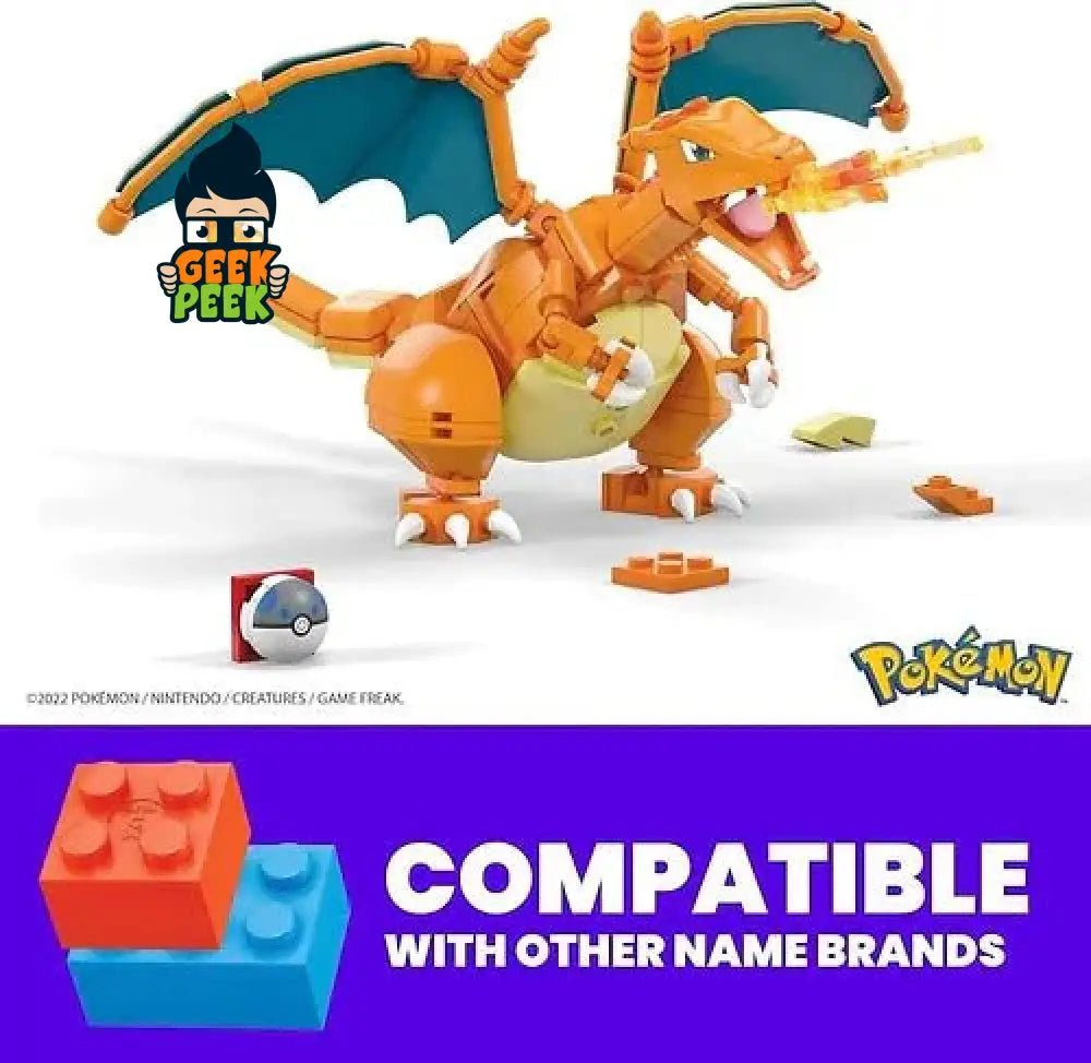 MEGA Pokémon Charizard Action Figure Building Set - GeekPeek