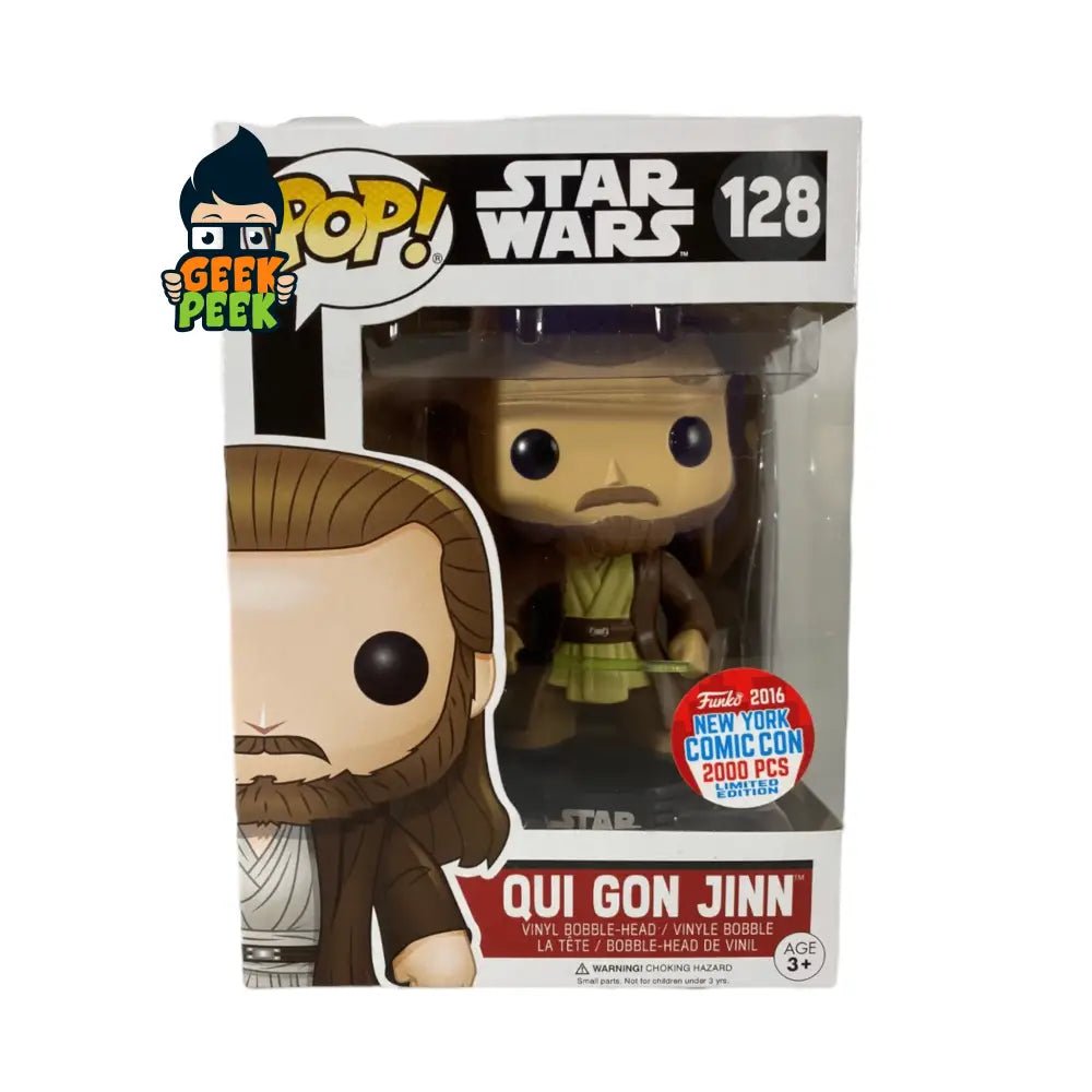 Star Wars - Qui Gon Jinn 2016 New York Comic Con Funko Pop #128 2000pcs - GeekPeek